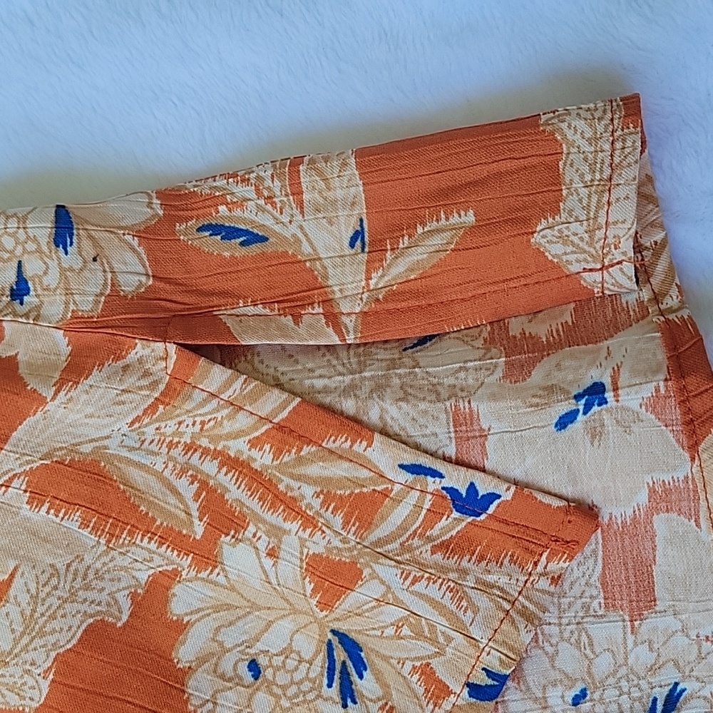 NWT Sam Edelman Size Large Orange Ruffled Camisole Top - Picture 4 of 4